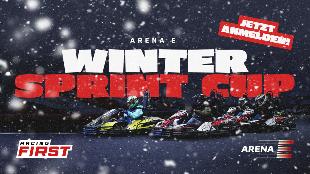 Sprintrennen-Wintercup in der Arena E. Jetzt anmelden für das Kartrennen!